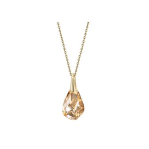 Gold Swarovski Crystals Necklace